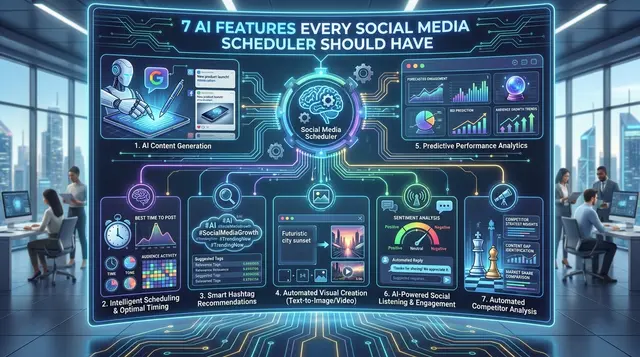 7 AI Features Every Social Media Scheduler Should Have in 2026