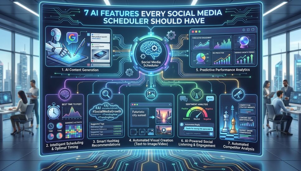 7 AI Features Every Social Media Scheduler Should Have in 2026 7 AI Features Every Social Media Scheduler Should Have in 2026