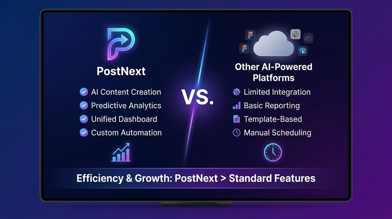 PostNext vs AI Scheduling Tools: Comprehensive 2026 Social Media Automation Guide