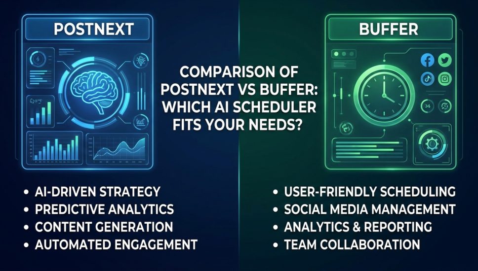 PostNext vs Buffer: An Honest Comparison for 2026 PostNext vs Buffer: An Honest Comparison for 2026
