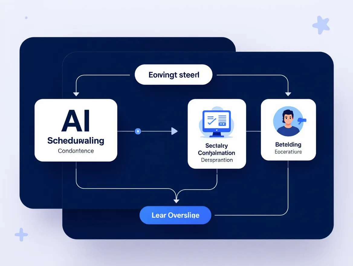 Workflow showing integration of AI scheduling with manual oversight for campaign management