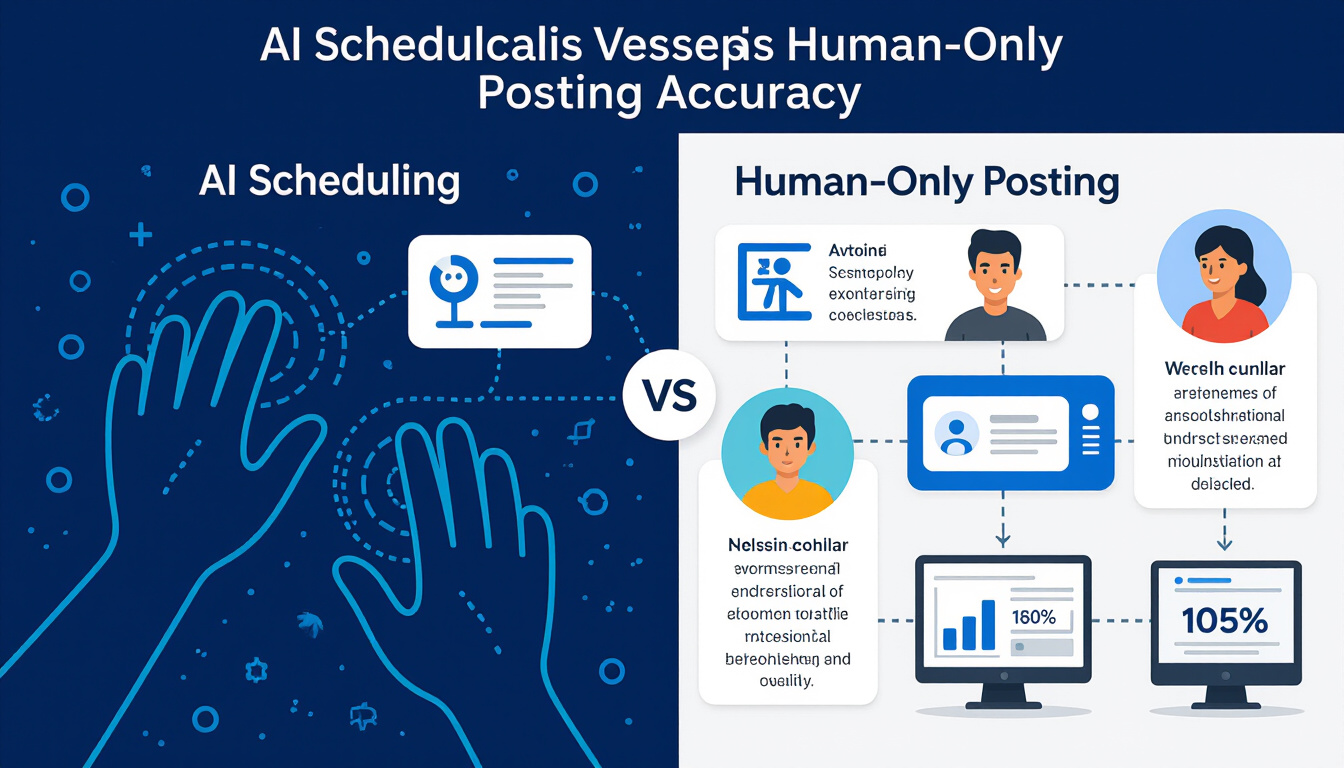 AI Scheduling vs. Human Posting: 2026 Accuracy Showdown