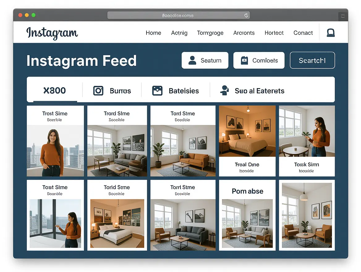 Visual grid planner for Instagram feed layout with drag-and-drop functionality