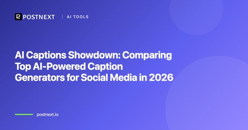 AI Captions Showdown: Comparing Top AI-Powered Caption Generators for Social Media in 2026
