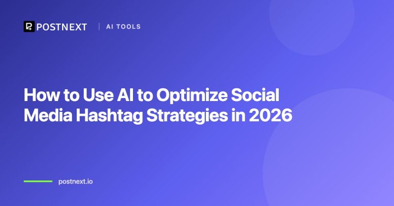 How to Use AI to Optimize Social Media Hashtag Strategies in 2026