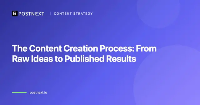 The Content Creation Process: From Raw Ideas to Published Results