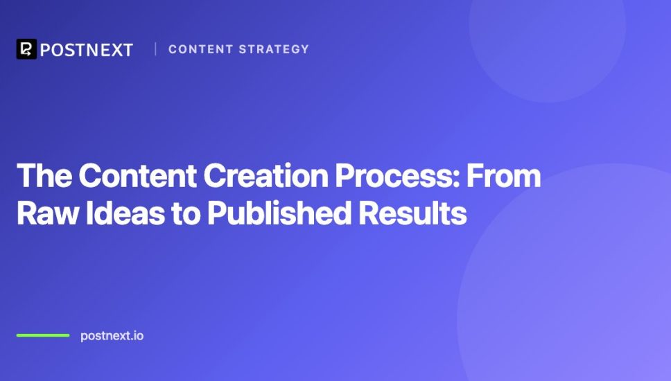 The Content Creation Process: From Raw Ideas to Published Results The Content Creation Process: From Raw Ideas to Published Results